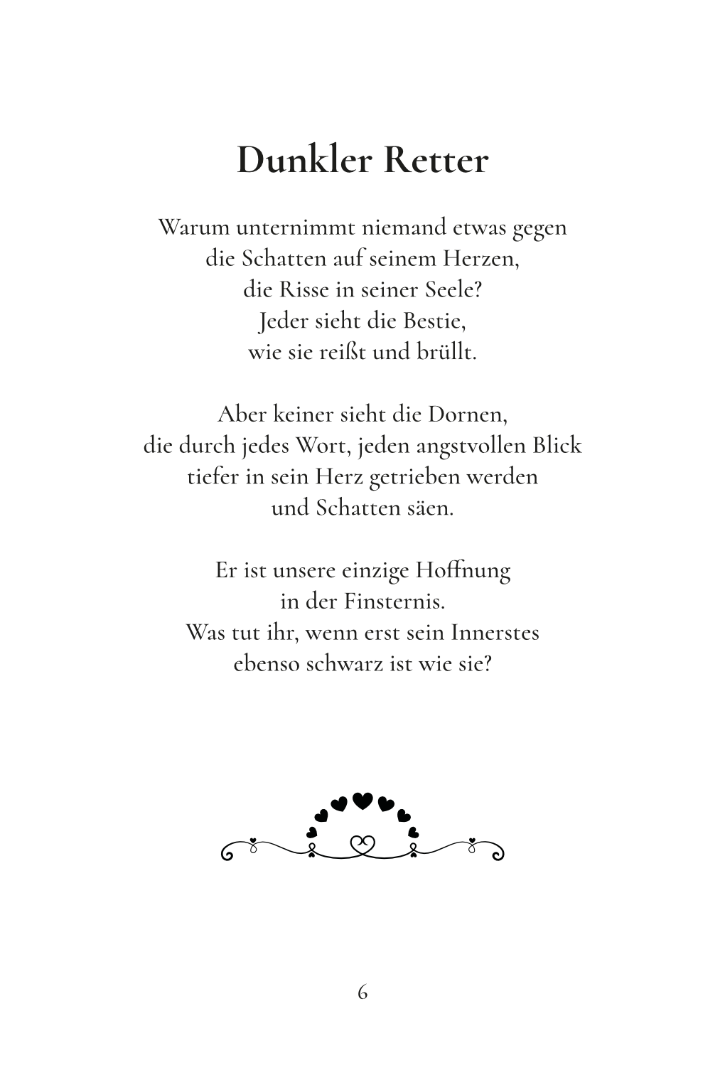 Gedicht Buchsatz Fillertext